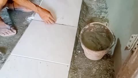 Laying tiles ( this is one of the best tehniques to keep tiles stronger)