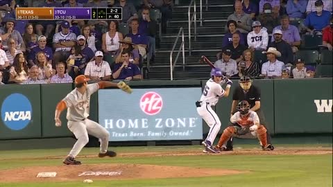 2021 College Baseball Highlights- #6 Texas vs #3 TCU