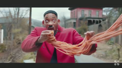 Will Smith eating spaghetti ai 2024