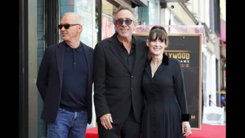 TIM BURTON'S WALK OF FAME CEREMONY (featuring Winona Ryder and Michael Keaton)