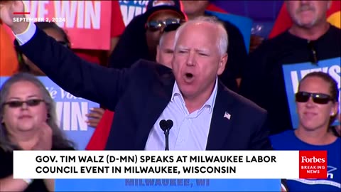 BREAKING NEWS: Tim Walz Eviscerates Trump's Record At Labor Day Event In Milwaukee, Wisconsin!!