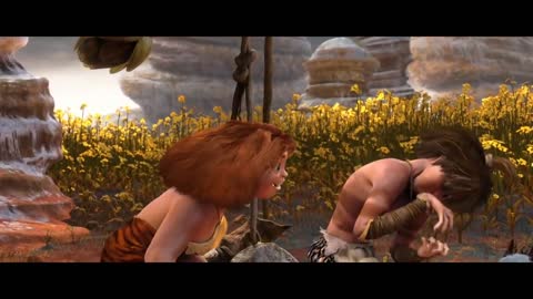 The Croods - Guy & Eep go to finding " Tomorow" Lands - Best Funny Moments-19