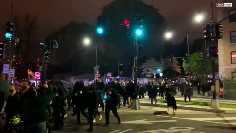 BLM crowd on the move in WashingtonDC now.