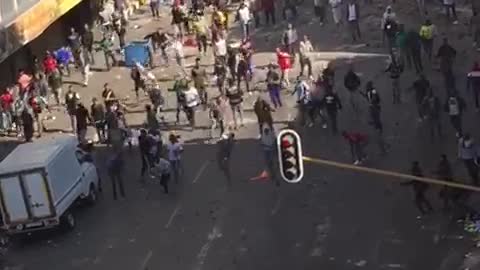 South African Protest during Hard Covid lockdown 3