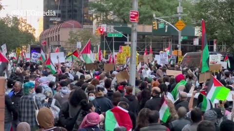 Allahu Akbar New York City, HAMAS supporters are ready to start the Jihad.