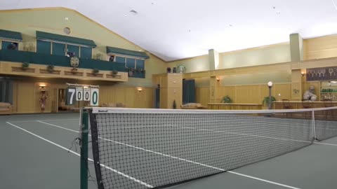 Discover the Ultimate Mansion with an Indoor Tennis Court, Arcade, and More!