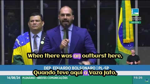 In Brazil, Congressman Eduardo Bolsonaro takes on Alexandre de Moraes in his strongest speech yet