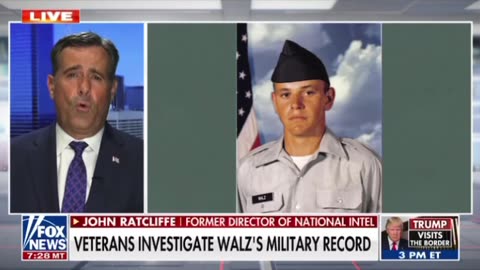 John Ratcliffe- Walz boasts on a rank he never held and that’s why you see veterans so upset