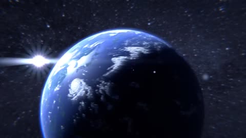 Planet Earth Flyby animation