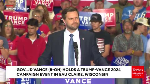 JD Vance Tears Into Kamala Harris At Campaign Event In Eau Claire, Wisconsin!!