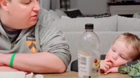 Hilarious argument between a toddler and his adult friend