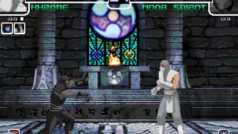 Sub zero, Smoke, and Khrome (Me) vs Noob Saibot