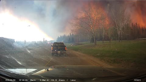 Fort McMurray Fire 3 of 6 Front Dash Cam