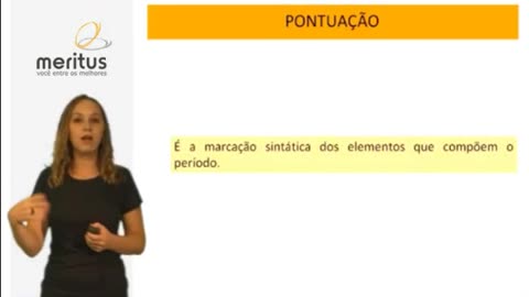 Video Aula 1 - Português - Pontuação