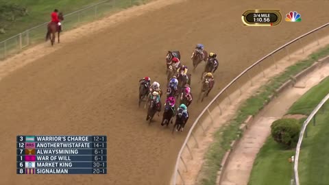 Preakness Stakes 2019 (FULL RACE), jockey John Velazquez thrown from horse | NBC Sports