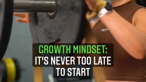 Gym growth mindset motivation