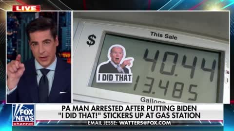 Man Arrested for Putting Up Biden "I Did That" Gas Stickers