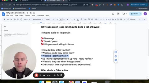 Why email subs aren't leads (and how to build a list of buyers instead):