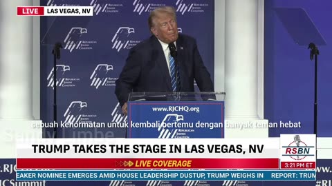 Trump Di Las Vegas Pada Pertemuan Koalisi Republican Yahudi