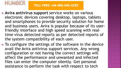 Avira Antivirus Support Phone Number +44-8000465292