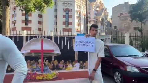 Andrew and Tristan Tate are protesting outside a French embassy