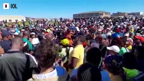 Residents from a different informal settlement in Khayelitsha marched to Eskom offices