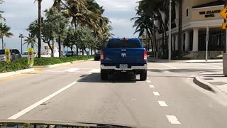 Riding along the beach