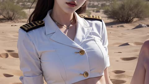 [4K Ai Girl] Desert captain 砂漠の船長