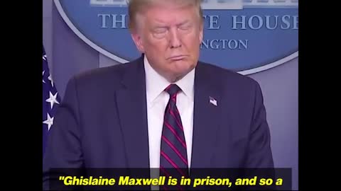 Trump souhaite bonne chance à la compagne d'Epstein Ghislaine Maxwell (VOST)