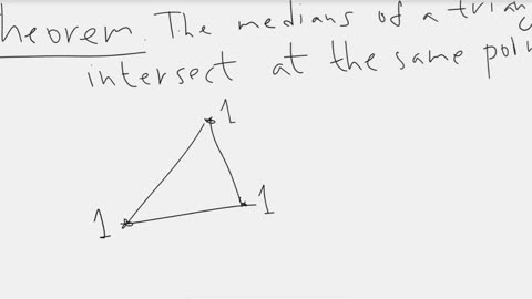 Using masses in geometry using the example of medians in a triangle