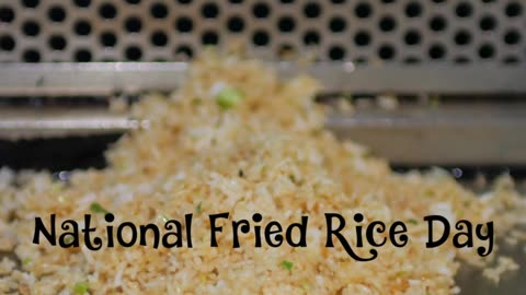 National Fried Rice Day