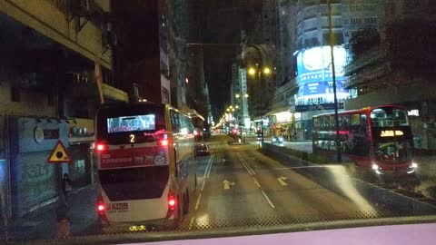 Hongkong road view Bus#112_13_13_from North Point to Mongkok_20210212