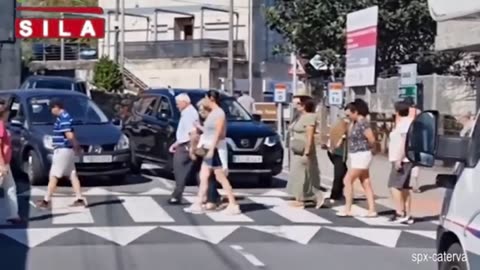 Locals block road with anti-mass tourism demonstration in Spain