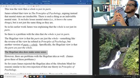 Parts Don't Equal Wholes: Lecture IV of William James' A Pluralistic Universe (Video 22)