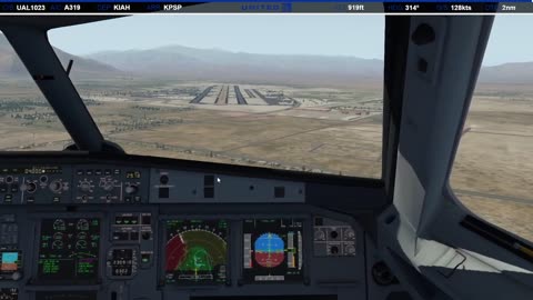 Landing in Palm Springs