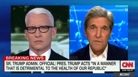 John Kerry 2018: Trump's mental "unfitness" is a Constitutional Crisis worse than the Vietnam War.