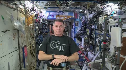 Space Station Commander Talks About his Mission with his Alma Mater