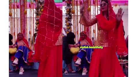 Saba ibrahim enjoying Shoaib and Dipika dance performance in her mehendi ceremony