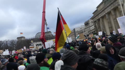 Bauern Demo Berlin 15 Januar 2024 Brandenburger Tor