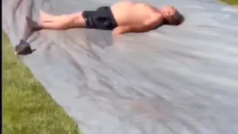 Going DOWN the slip and slide