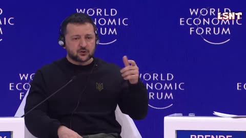 DAVOS 2024: Zelensky Got Jokes "Technology helping him to speak"