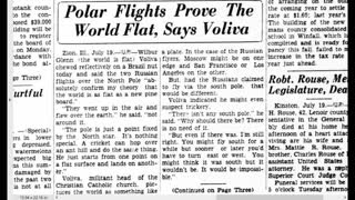 Flat earth in old newspapers