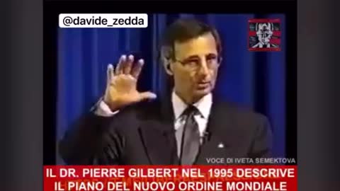 Dr. Pierre J. Gilbert spiega come sarà il NWO: nuovo ordine mondiale