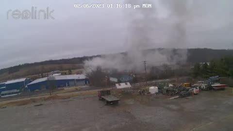 Feb 6th 2023 4hrs BEFORE Controlled Massive Detonation Explosion - Crash Scene East Palestine Ohio