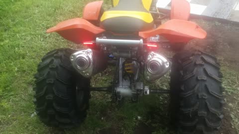 200 hp Hayabusa powered ds650 bombardier atv 90 mph in 1st gear