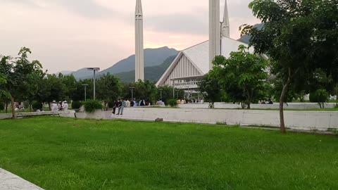 Islamabad Faisal masjid this very beautiful view #//