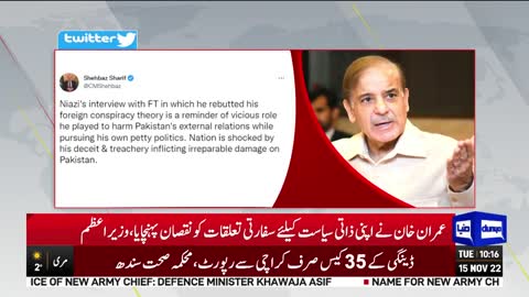 Shehbaz Sharif Befitting Reaction on Imran Khan statement about USA