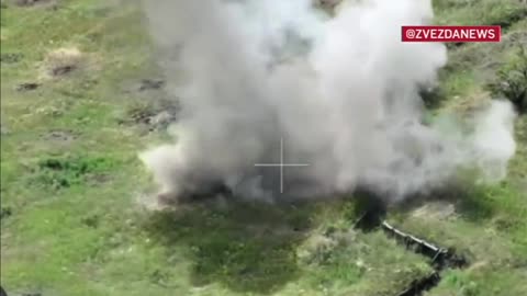 Paratroopers destroyed a Ukrainian pillbox near Artemivsk with thermobaric ammunition