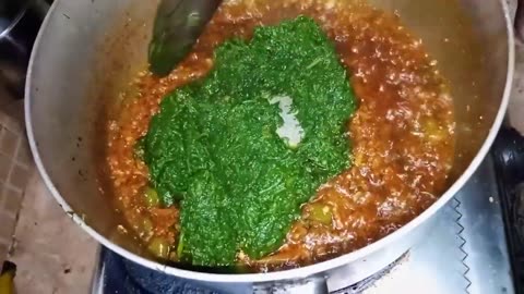 Aloo Palak Recipe - Begair gosht ke Aloo palak main gosht ka zaiqa - ذائقہ گوشت کا سبزی آ لو پالک کی