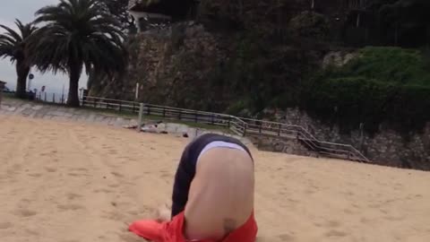 Back flip fail!